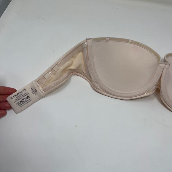 ThirdLove 24/7 Classic Strapless Taupe Bra 32C1/2 - Picture 2 of 4